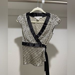 Studio M silky blouse with side tie